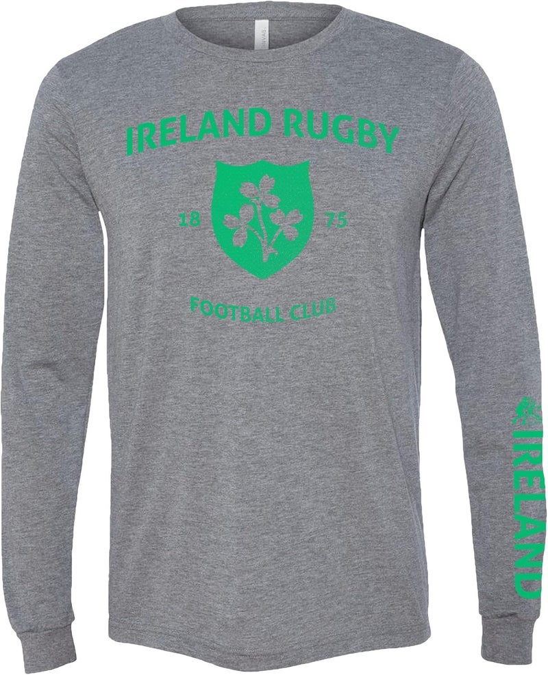 Rugby Imports Store تي شيرت طويل الأكمام درع الرجبي الإيرلندي - Image 1
